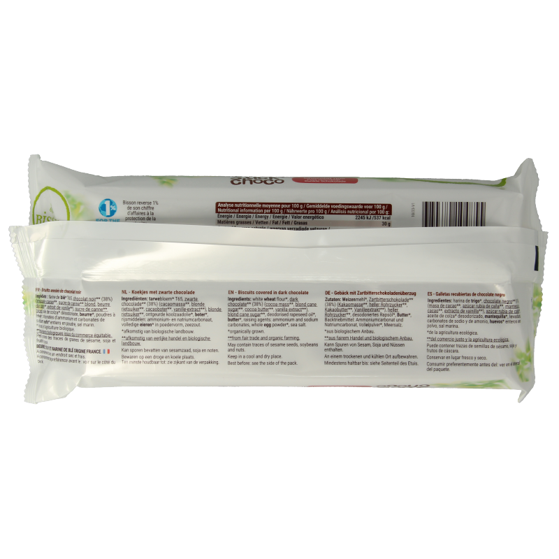 Bisson Stick choco pure chocolade bio 130 Gram