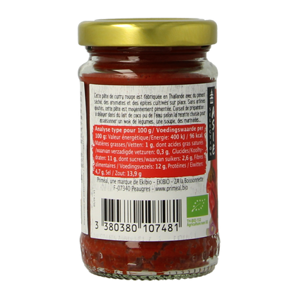Primeal Rode curry pasta bio 120.00 Gram