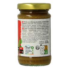 Primeal Groene curry pasta bio 120.00 Gram