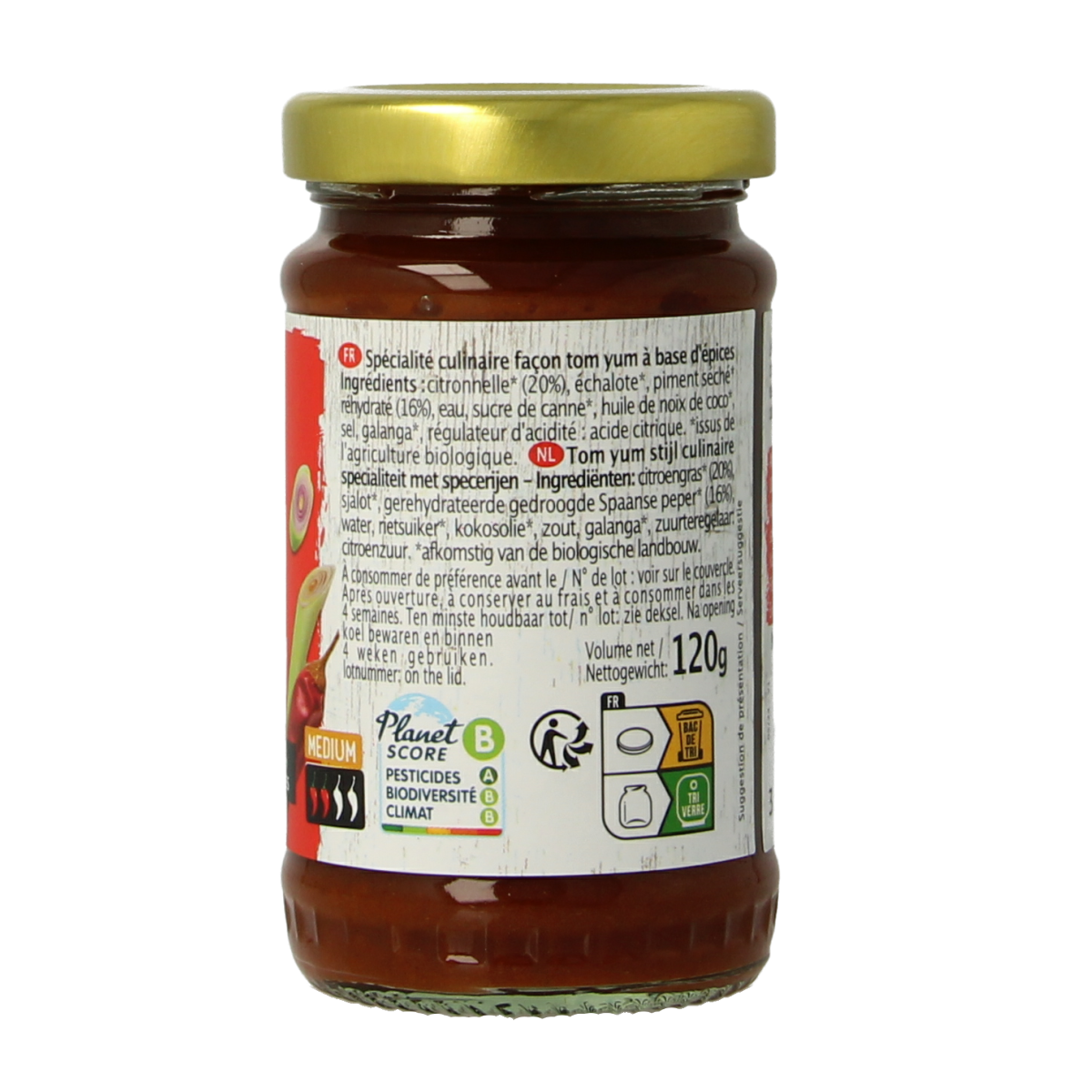 Primeal Tom yum pasta bio 120.00 Gram