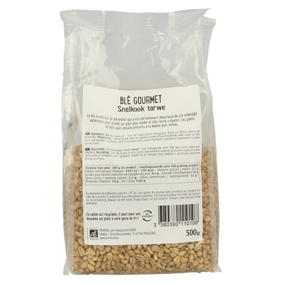 Primeal Tarwe snelkokend gastronomisch bio 500.00 Gram