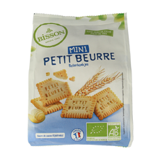 Bisson Mini petit beurre biscuitjes bio 125.00 Gram