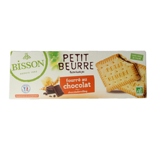 Bisson Petit beurre biscuit met chocolade bio 197 Gram