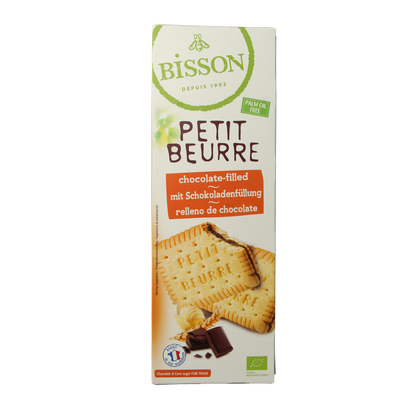 Bisson Petit beurre biscuit met chocolade bio 197.00 Gram