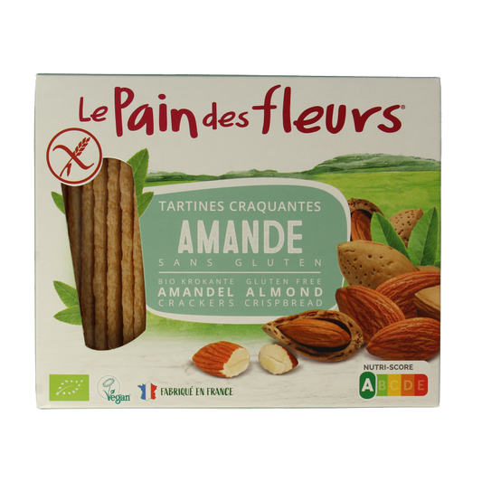 Pain Des Fleurs Crackers met amandel bio 150 Gram