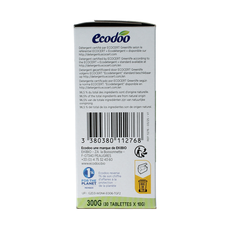 Ecodoo Vaatwasmachine tabletten 30 Stuks