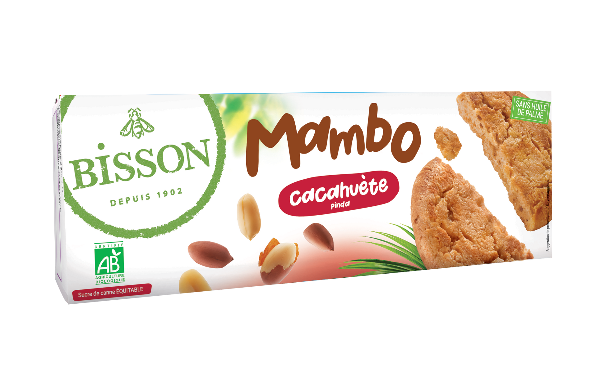 Bisson Mambo koekjes pinda bio 125.00 Gram