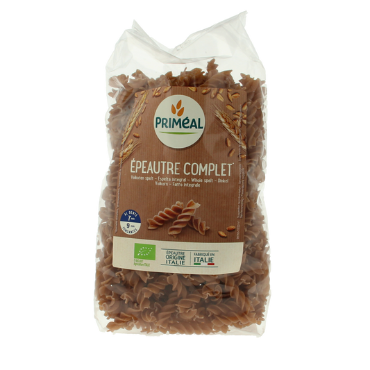 Primeal Spelt fusilli spiralen volkoren bio 500.00 Gram