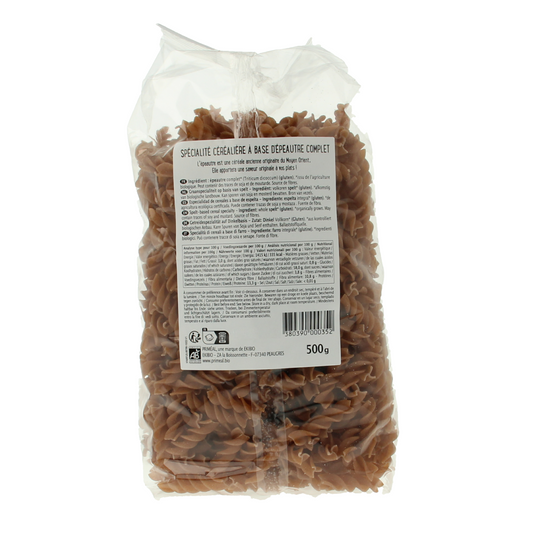 Primeal Spelt fusilli spiralen volkoren bio 500.00 Gram