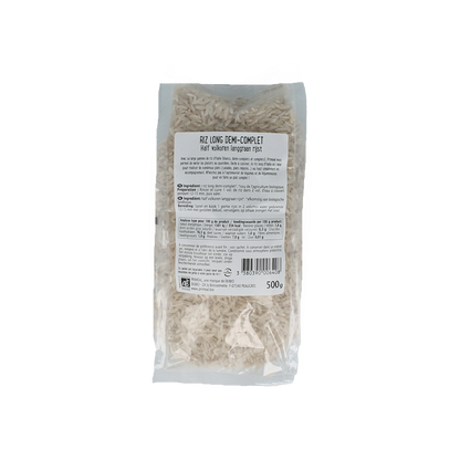 Primeal Halfvolkoren langgraan rijst bio 500.00 Gram