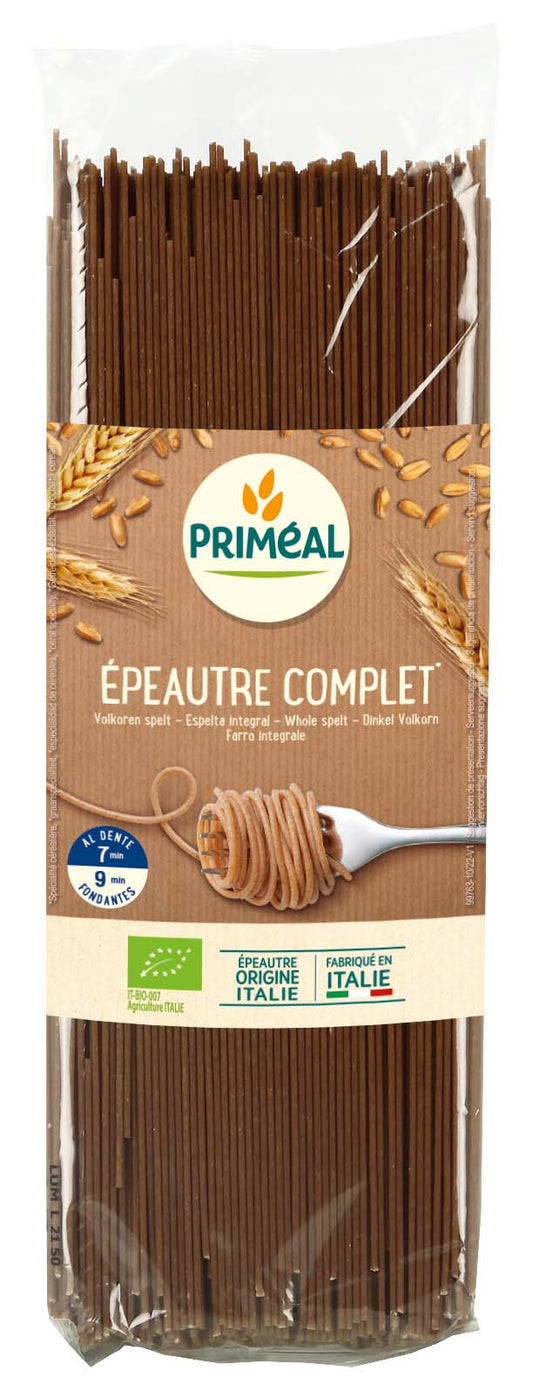 Primeal Spelt spaghetti volkoren bio  500.00 Gram