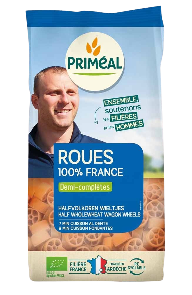 Primeal Halfvolkoren wieltjes bio 500.00 Gram