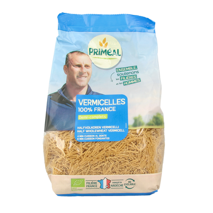 Primeal Vermicelli halfvolkoren bio 500.00 Gram