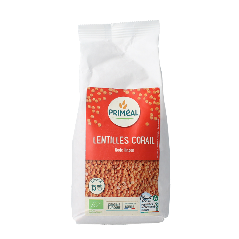 Primeal Linzen rood bio 500 Gram