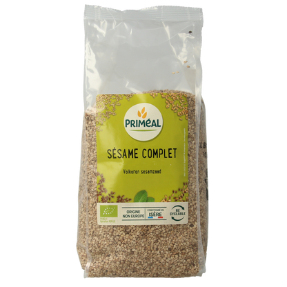 Primeal Volkoren sesamzaad bio 500.00 Gram