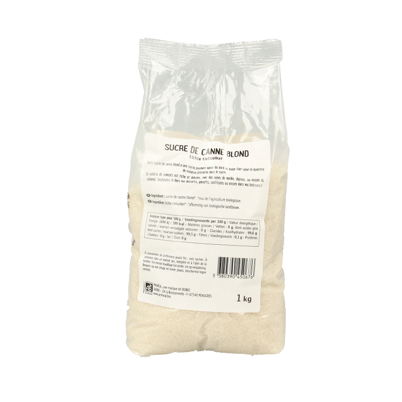 Primeal Blonde rietsuiker bio  1 Kilogram