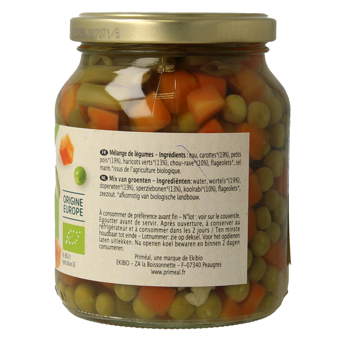 Primeal Gemengde groente bio 350.00 Gram