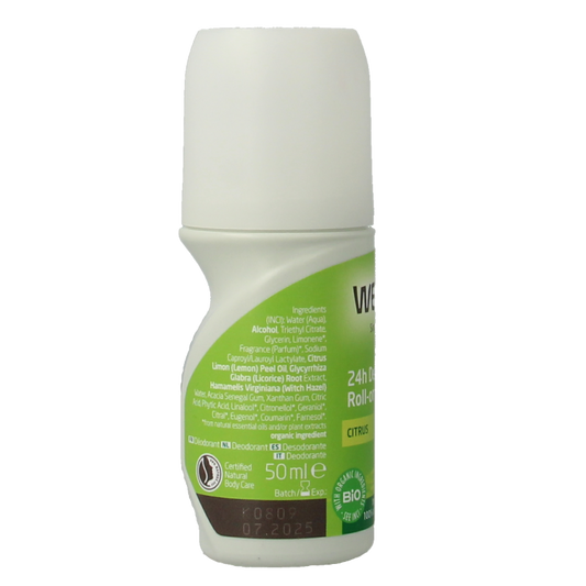 Weleda Citrus 24h roll on deodorant 50 Milliliter