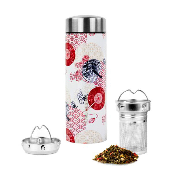 Yoko Drinkfles Japan & theefilter isotherm 350ml 1 Stuks