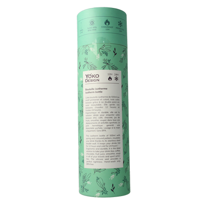 Yoko Drinkfles prima vera isotherm 500ml 1.00 Stuks