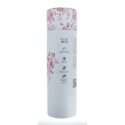 Yoko Drinkfles Toile de Jouy red isotherm 500ml 1 Stuks