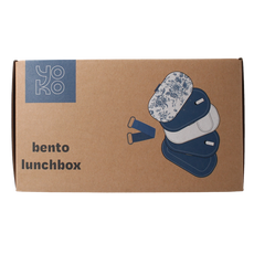 Yoko Lunchbox toile de joy blue 1200ml 1 Stuks