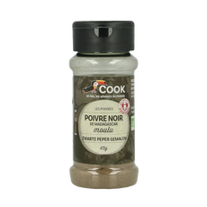 Cook Zwarte peper gemalen bio 45.00 Gram