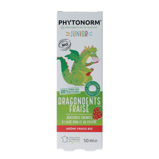 Phytonorm Dragondent tandpasta kind aardbei 50.00 Milliliter