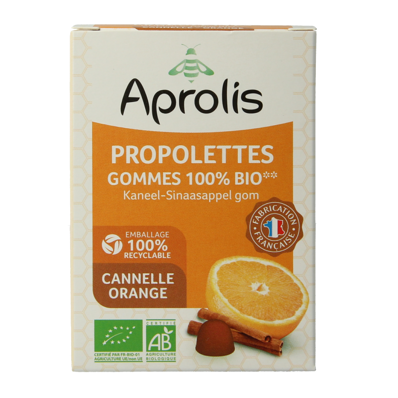 Aprolis Propolis kaneel - sinaasappel bio 50 Gram