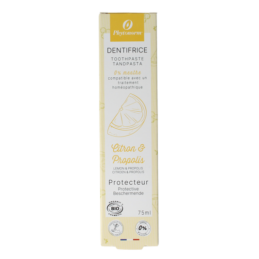 Aprolis Tandpasta citroen en propolis 75.00 Milliliter
