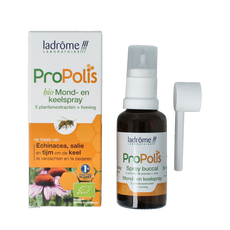 Ladrome Propolis keel- en mondspray bio 30.00 Milliliter