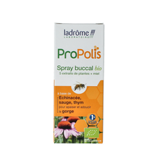 Ladrome Propolis keel- en mondspray bio 30.00 Milliliter