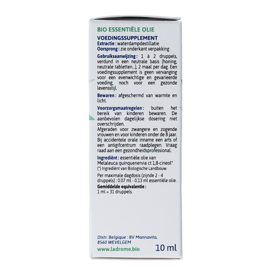 Ladrome Niaouli olie 10.00 Milliliter