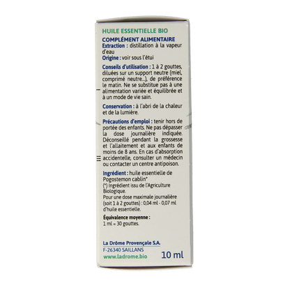 Ladrome Patchouli olie bio 10.00 Milliliter
