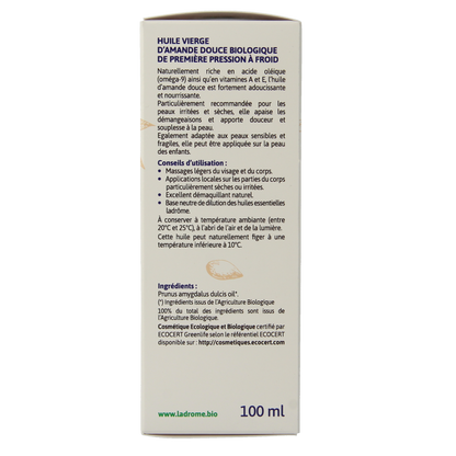 Ladrome Amandelolie zoet 100.00 Milliliter