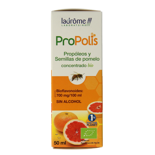 Ladrome Propolis pompelmoes pit concentraat bio 50.00 Milliliter