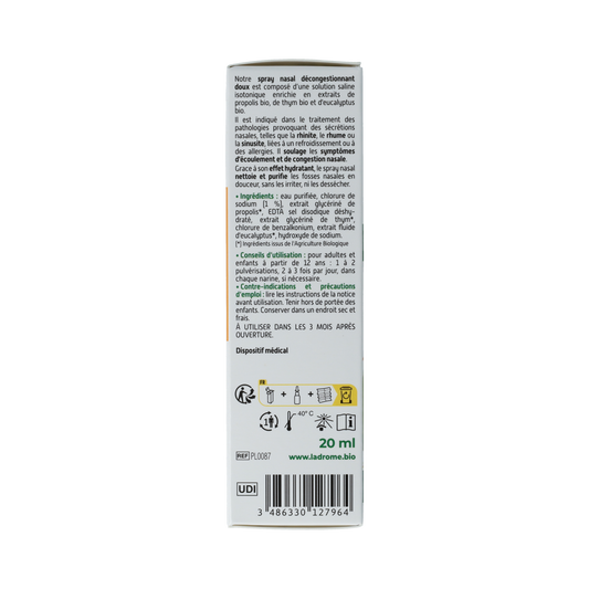 Ladrome Propolis neusspray bio 20.00 Milliliter