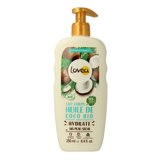 Lovea Bodylotion organic coconut oil for dry skin 250.00 Milliliter