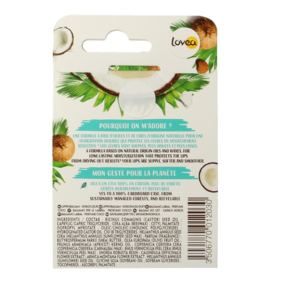 Lovea Lipbalm coconut 4 Gram