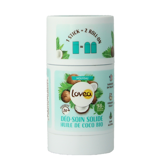 Lovea Solid deo care coconut oil organic 50.00 Gram