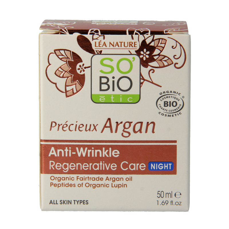 So Bio Etic Nachtcreme moisturizing anti rimpel 50 Milliliter