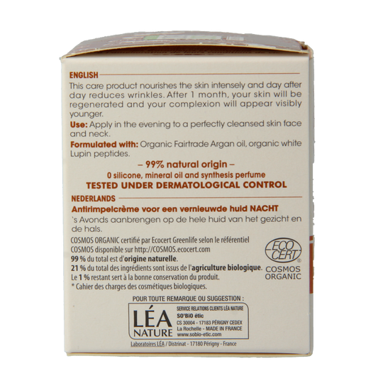 So Bio Etic Nachtcreme moisturizing anti rimpel 50 Milliliter