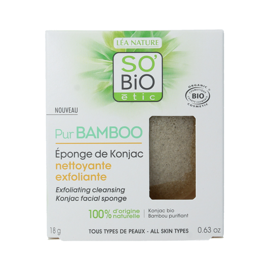 So Bio Etic Bamboo konjac sponge 1 Stuks