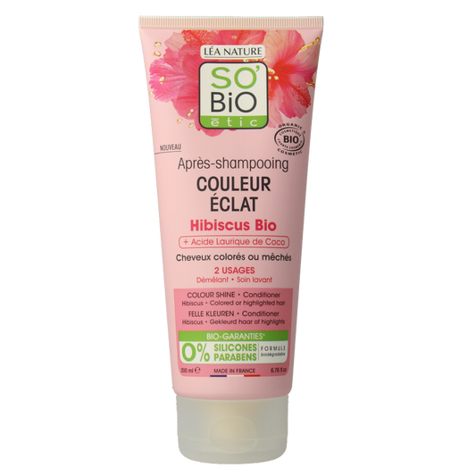 So Bio Etic Conditioner colour & shine hibiscus 200 Milliliter