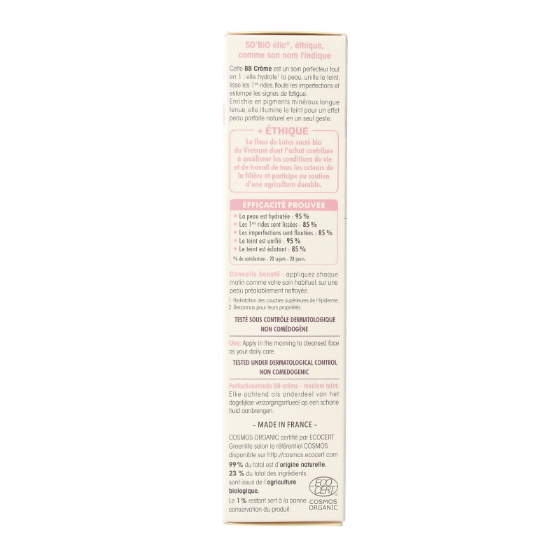 So Bio Etic BB cream 02 medium beige 40 Milliliter