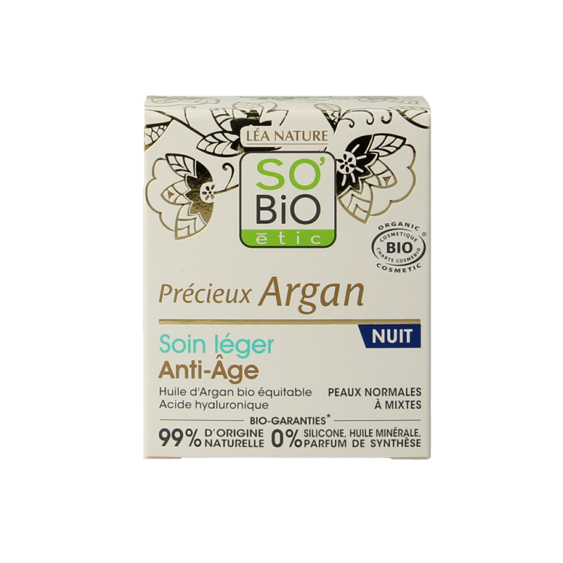 So Bio Etic Anti-aging night fluid 50 Milliliter