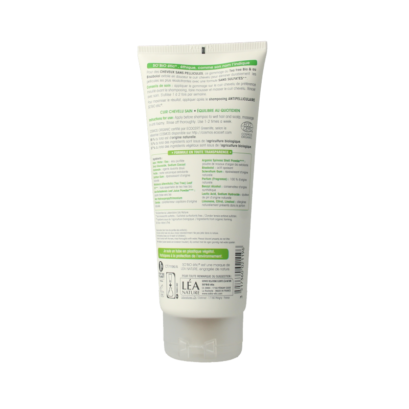 So Bio Etic Haarscrub anti roos tea tree 200 Milliliter