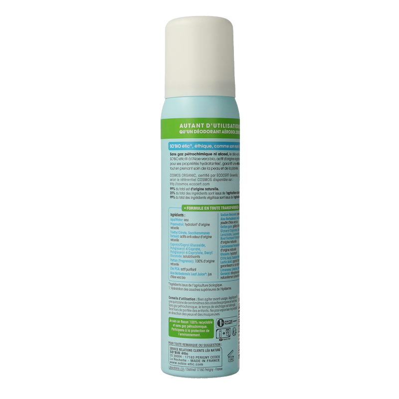 So Bio Etic Deospray women aloe vera 100 Milliliter