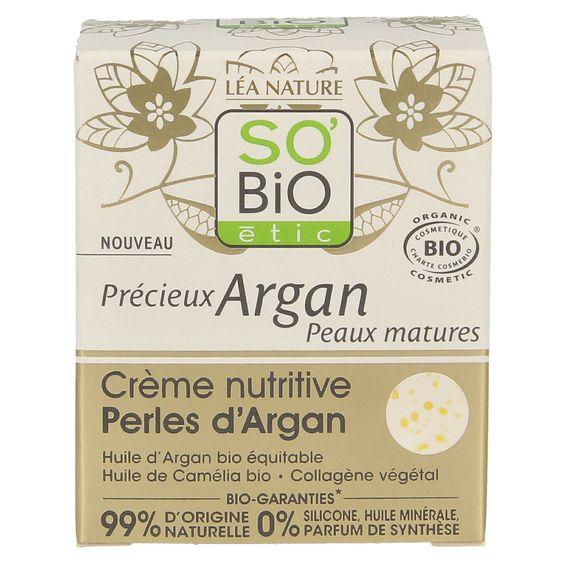 So Bio Etic Argan pearls nourishing cream 50 Milliliter