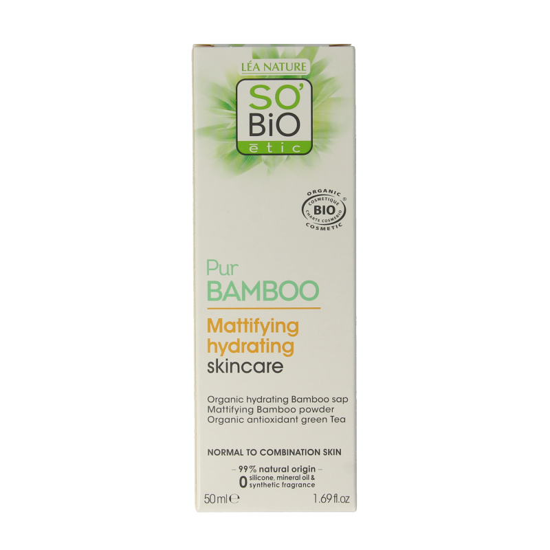 So Bio Etic Bamboo mattifying hydrating cream 50 Milliliter